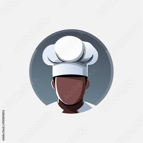 Culinary expert wearing a chef's hat, representing food service and professional cooking