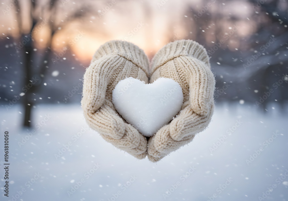 Fototapeta premium Winter's Gentle Embrace