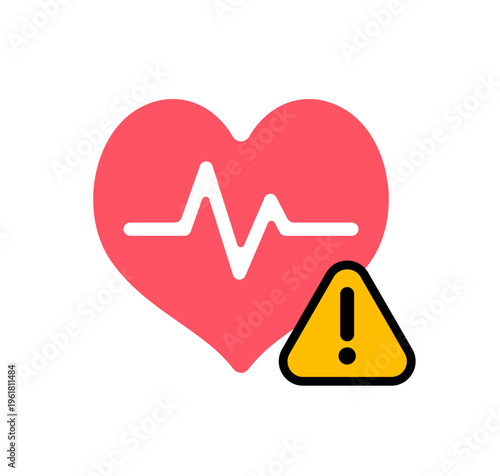 Hypertension (high blood pressure) vector icon illustration