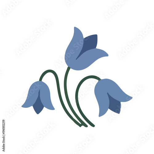Bluebell Flower Illustration