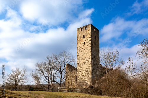 Burgruine Niederhaus bei Ederheim im Ries, Bayern