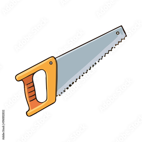 Hand Saw Illustration
