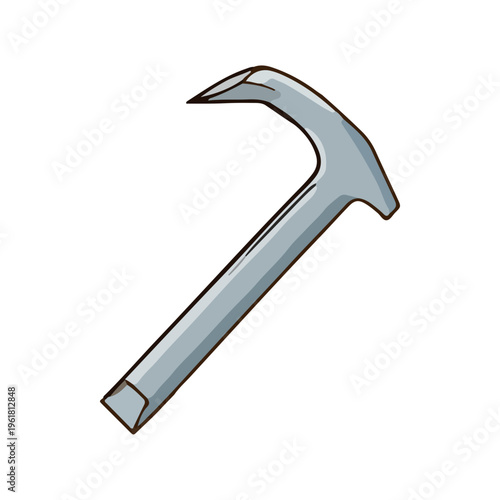 Pry Bar Tool Illustration