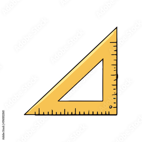 Set Square Ruler Illustration