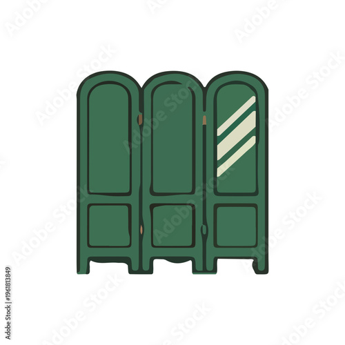 Green Folding Screen Icon