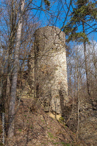 Burgruine Hochhaus bei Ederheim im Ries, Bayern