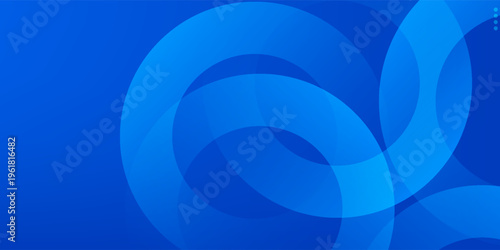 Blue gradient abstract circle shape background vector design