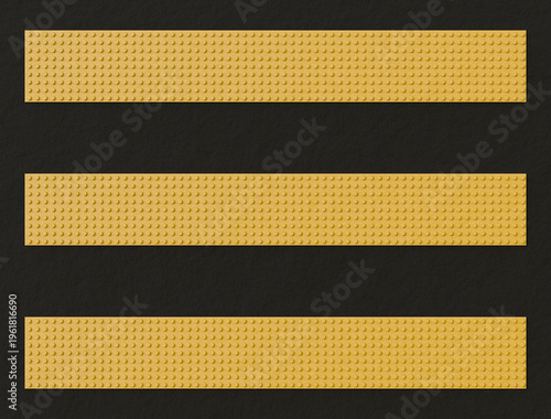Tactile paving for visually impaired people. Yellow truncated domes and directional tiles for blind pedestrian safety. Accessibility infrastructure and urban navigation path 3d illustration.