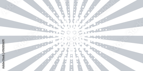 Ray sun light. Sunburst background. Radial circle line. Pattern starburst. Comic beam lines. Sun effect rays. Abstract firework. Concentration stripe. Cartoons lightning style. Vector illustration