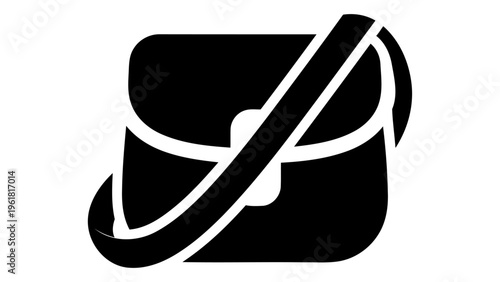 Crossbody bag icon representing handsfree carrying with an adjustable long strap