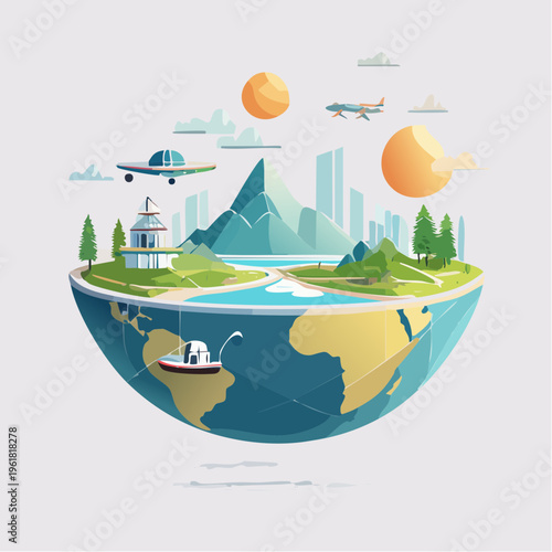 Travel Around the World Explore diverse landscapes and modes of transportation