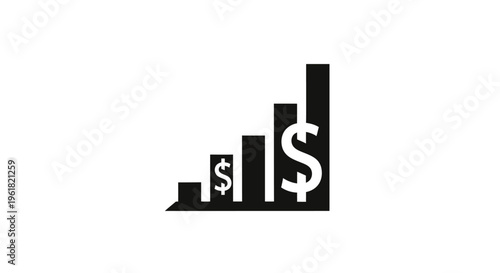 A financial graph illustration shows increasing money growth with dollar signs.
