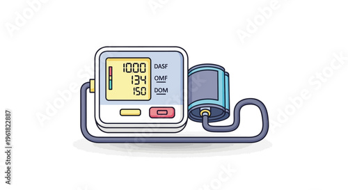 Blood Pressure Monitor Device Closeup.