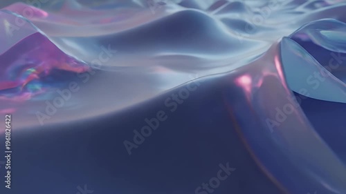 Abstract 3D animation of liquid waves with vibrant colors and smooth motion.
