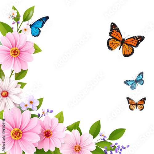 Beautiful floral illustration on a white background.
