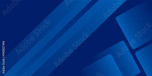 Abstract blue background with glowing geometric lines. Modern blue gradient square shape design. Futuristic technology concept. Suit for brochure, corporate, website, poster, banner, cover modern