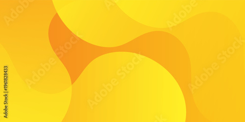 Liquid color background design. Yellow Fluid gradient shapes composition. Futuristic design posters. Eps10 vector