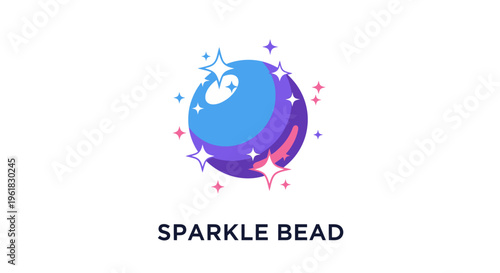 Sparkling Magical Bead with Glittering Effects