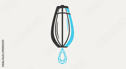 Abstract Gemstone Drip Design