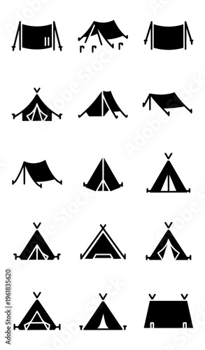 Abstract geometric composition with triangle shapes on black background