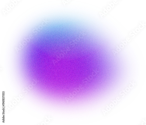 Vibrant purple and blue abstract gradient circle with grainy noise texture