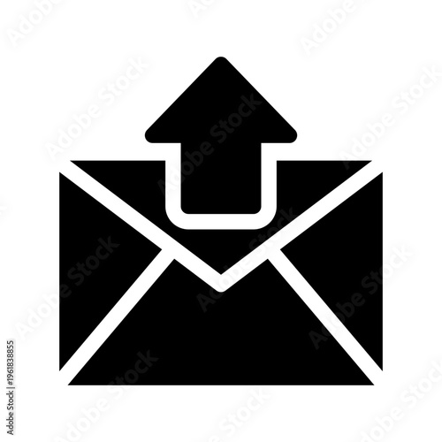 Out Messages Icon Vector Symbol Design Illustration