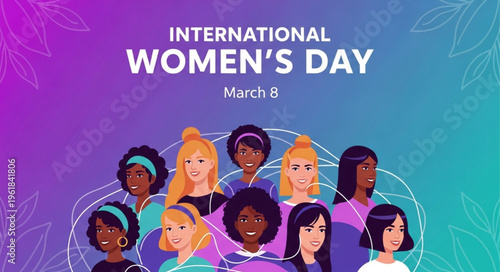 International Womens Day Celebration Diverse Group of Women.