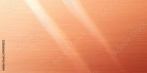 Abstract brushed copper metal texture. A high-resolution image showcasing a textured, brushed copper surface with subtle lines, ideal for backgrounds or design elements. Smooth, reflective, minimalist