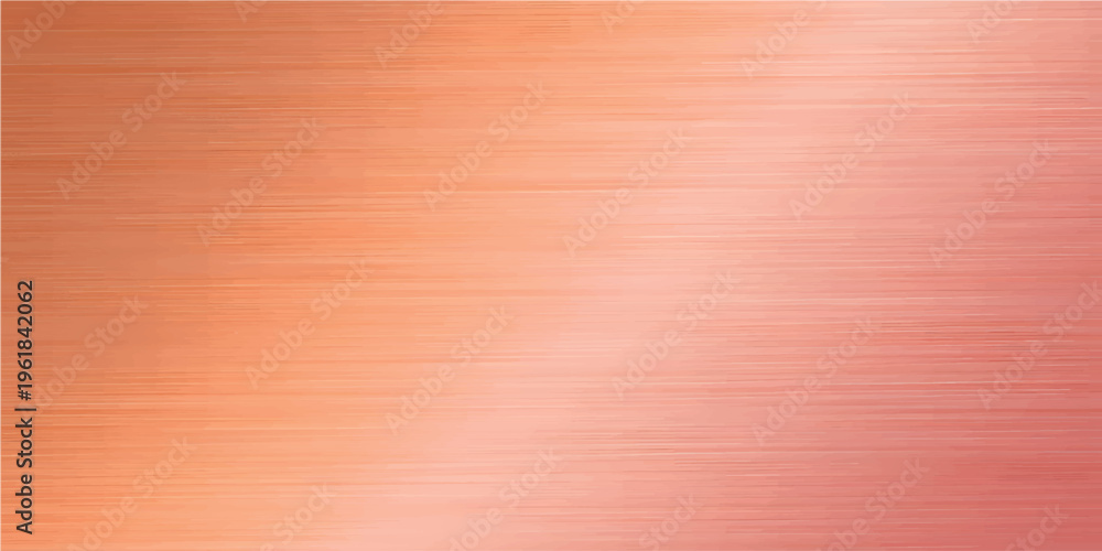 Fototapeta premium Brushed copper metal texture with warm reddish orange hues creating an elegant and modern background
