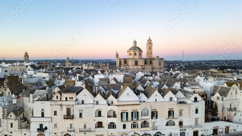 aerial view of Locorotondo, Puglia, Italy