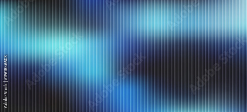 deep blue ribbed glass texture with wave lighting and soft vertical gradients on dark background, abstract futuristic design ideal for digital interfaces, branding, and tech visuals