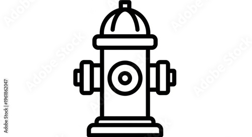 Classic Fire Hydrant Icon for Safety and Emergency Services.