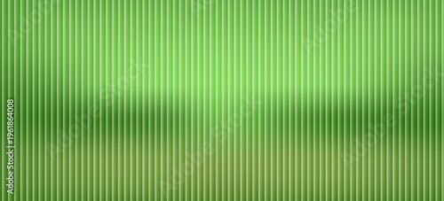 Dark green neon gradient ribbed glass. Vector ribbed glass texture background. Mesh gradient. acrylic ribbed bath surface. Reeded glass background semitransparent overlay. Bath wall window