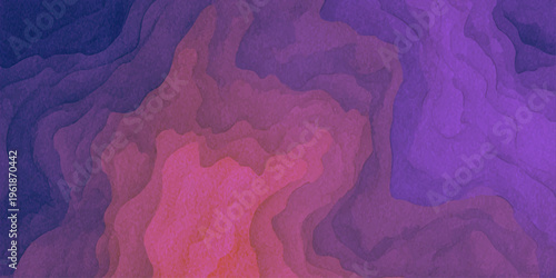 abstract purple and pink fluid textured background with organic wavy shapes and artistic watercolor paint effect