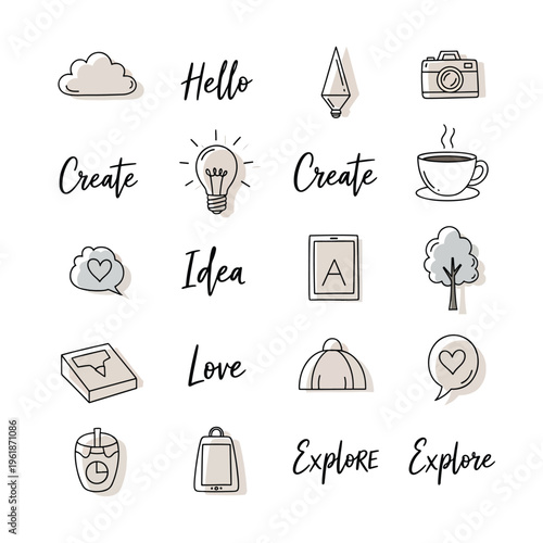 A creative person explores ideas and love with various objects and symbols nearby on 2026 march.