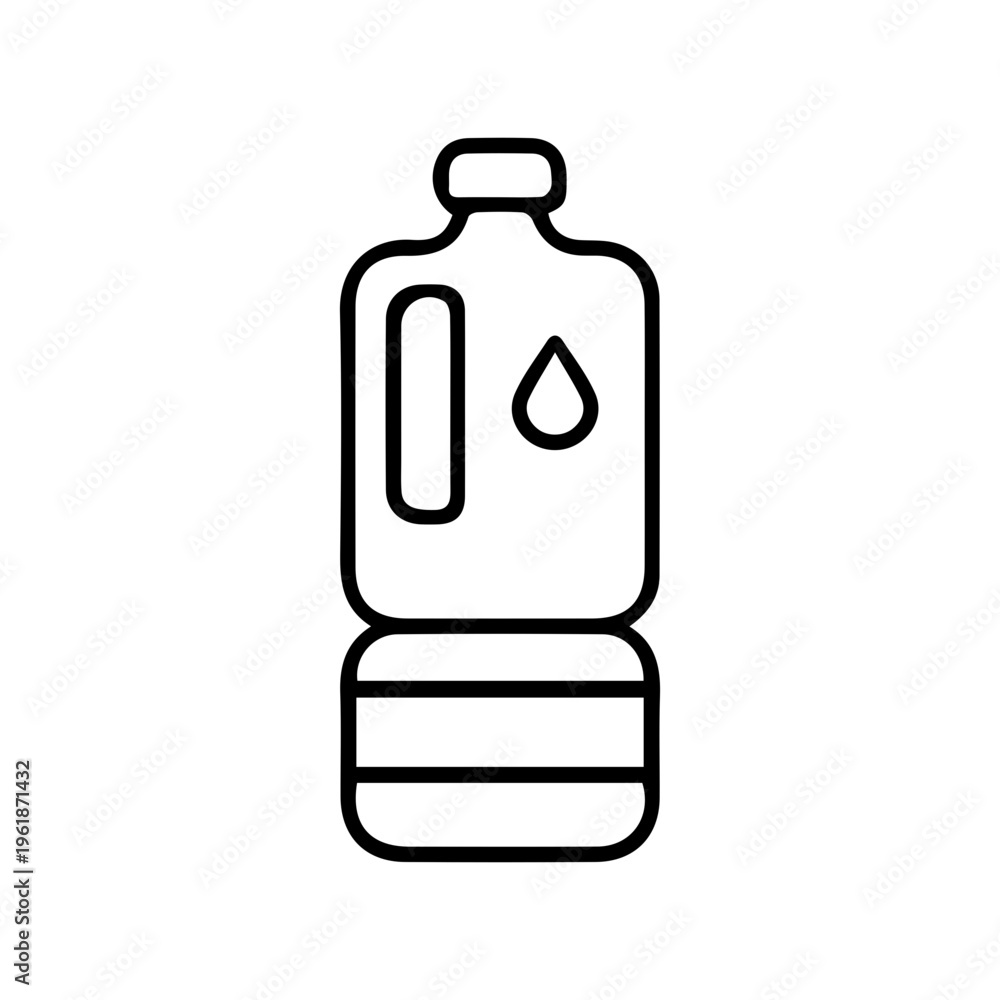 Fototapeta premium Hydration Bottle Outline
