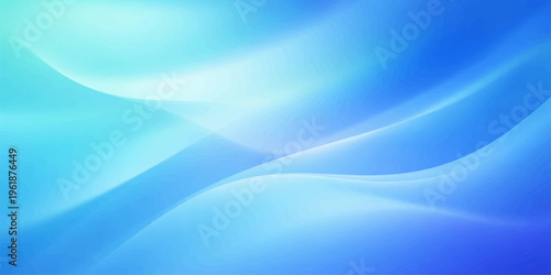 Smooth flowing blue waves create an abstract motion design with a light fractal texture and curved lines in this digital art wallpaper illustration