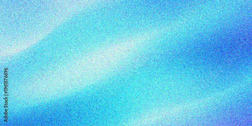 An abstract blue fabric texture featuring a light turquoise liquid pattern on a wet material surface creates a macro art backdrop