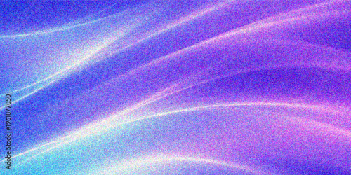 Abstract blue and purple background design featuring smooth digital waves and soft light lines in a flowing vector art texture