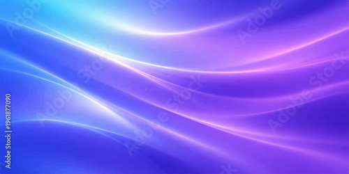 Smooth flowing waves of light and soft purple curves create an abstract blue background with a dynamic energy pattern, making this artistic illustration a perfect backdrop or wallpaper image