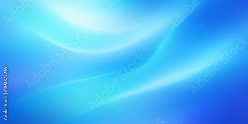 An abstract blue background featuring smooth flowing waves and soft light curves creates a digital vector illustration with a motion swirl pattern and a smooth artistic texture backdrop