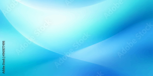 A smooth abstract blue background features flowing wave patterns and soft gradient curves in a vector illustration design with light motion lines and a fractal art texture