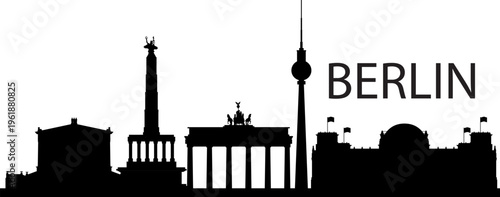Berlin skyline prepared in vector