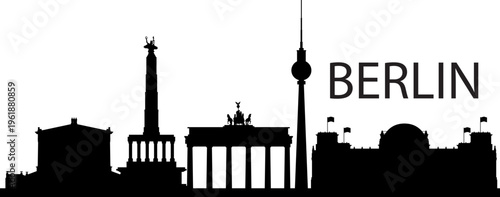 Berlin skyline prepared in vector