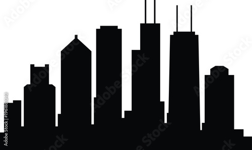 Houton city skyline prepared in vector