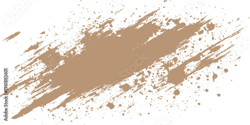 Foto An abstract grunge background featuring brown ink splats and rusty metal texture