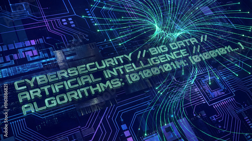 abstract futuristic technology background with glowing neon lights circuits