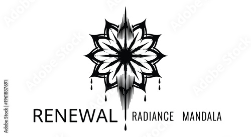 Intricate floral mandala design symbolizing renewal and radiance