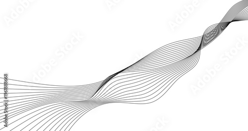 Abstract background blend wave line design for Science Concept