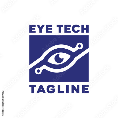 Eye Tech Logo Technology Design symbol Graphic Vector